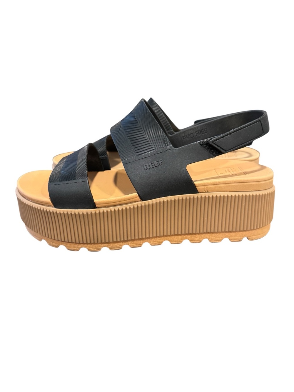 Reef Women’s US 8 Water Friendly Vista Higher Platform Sandals Black